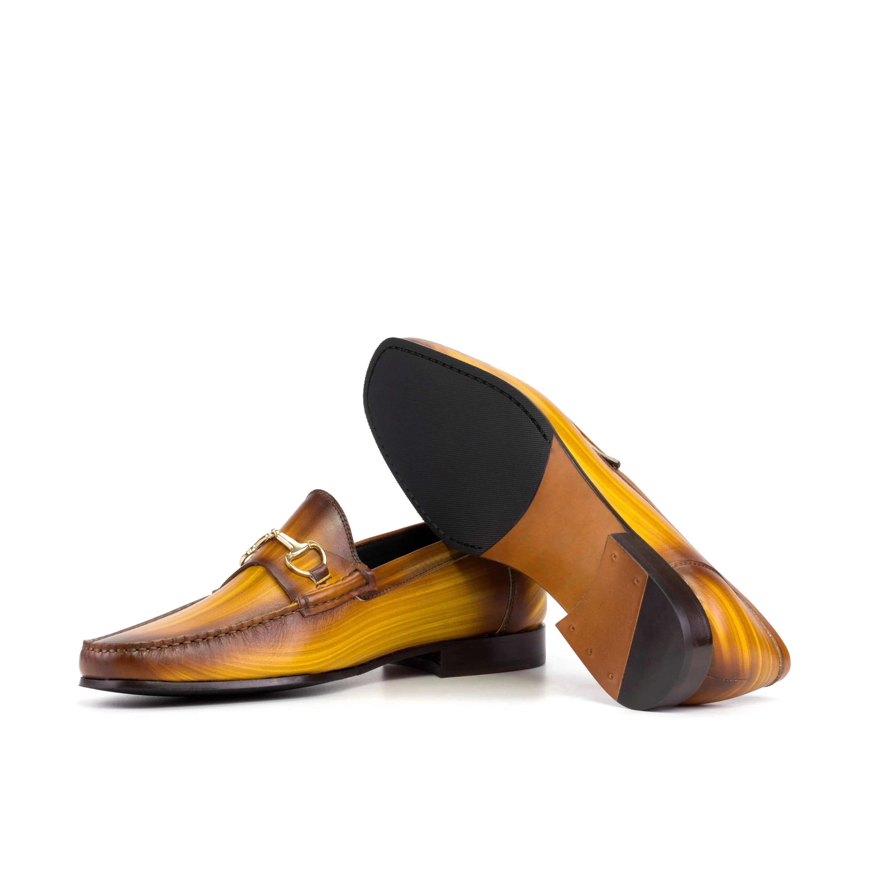 Garanti Patina Moccasin II leather dress loafers back view