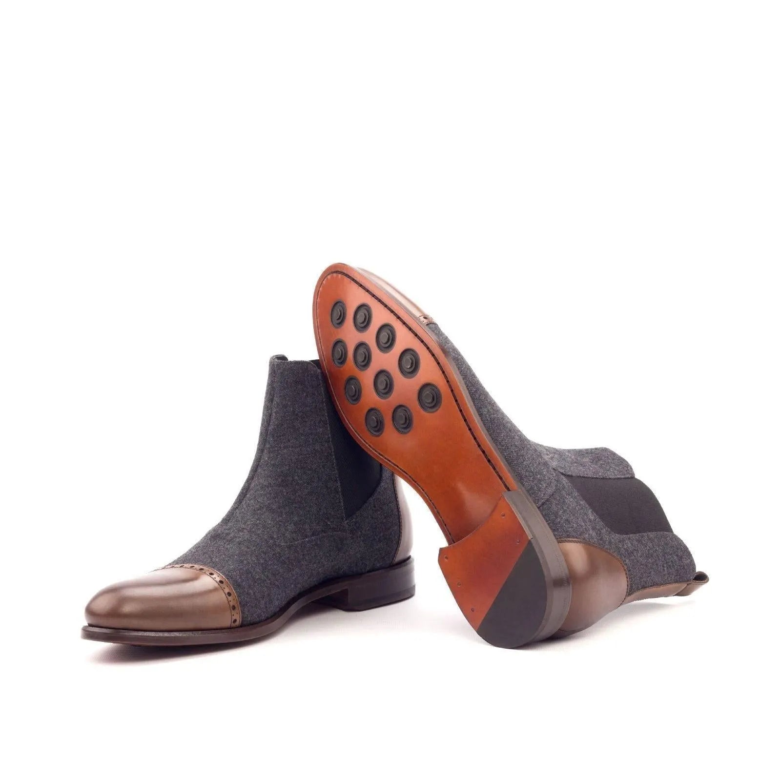 Sandos Chelsea Boot II gray and brown leather Chelsea boots