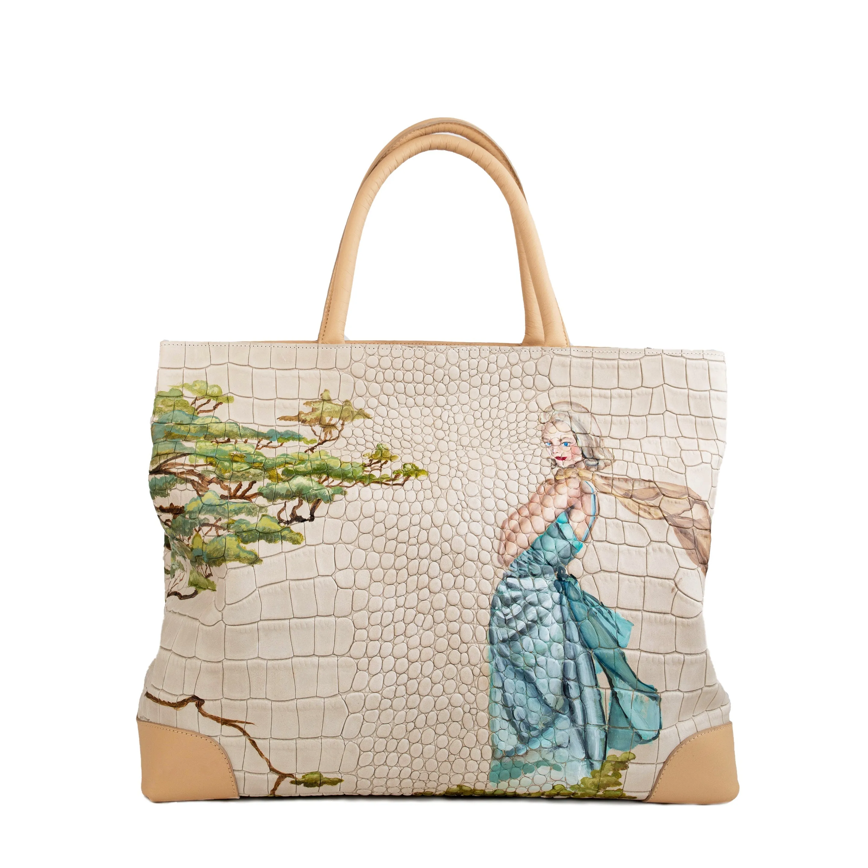 Grace Weekender Bag with woman and tree design