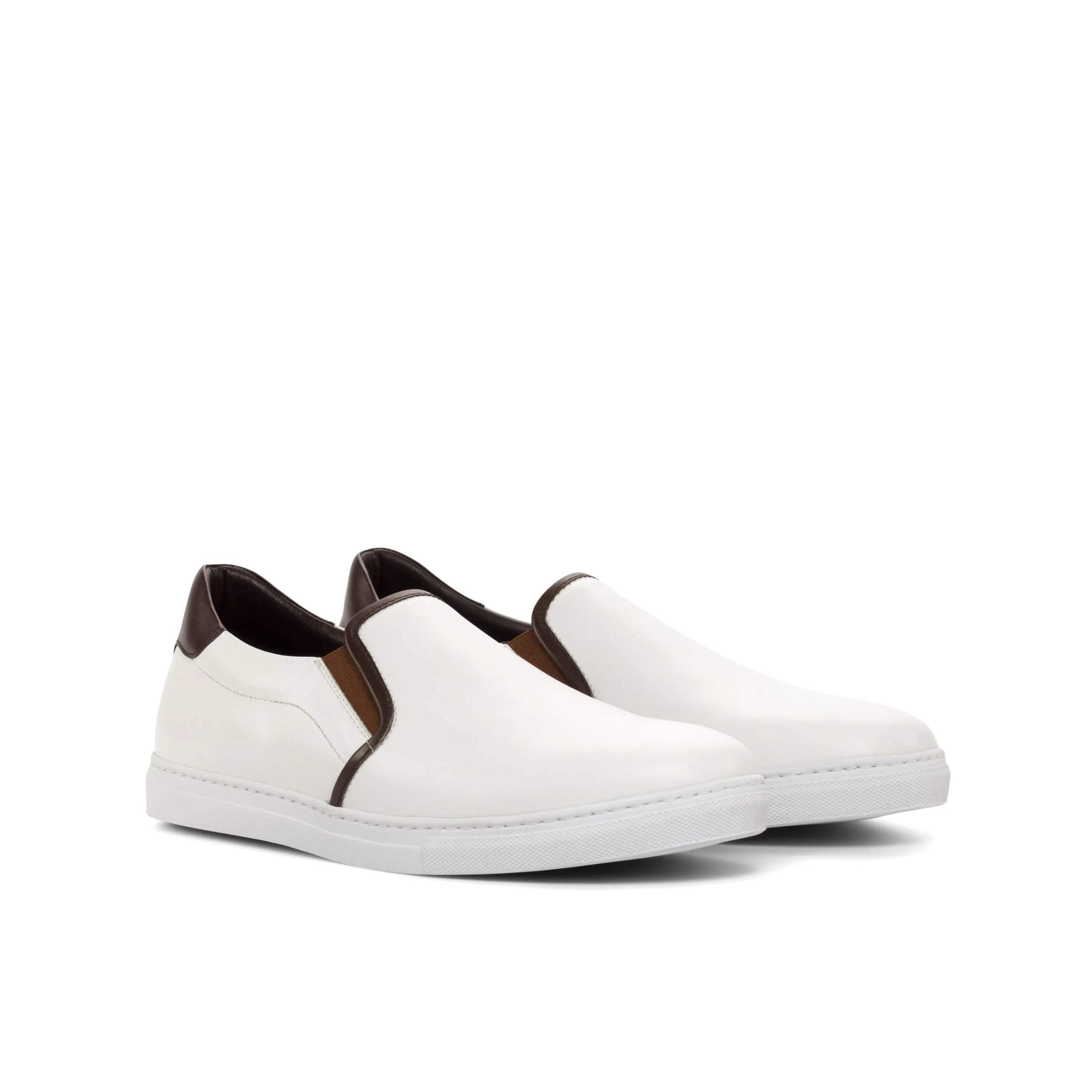 White Tuesday Slip patina Chelsea boots slip-on sneakers back view
