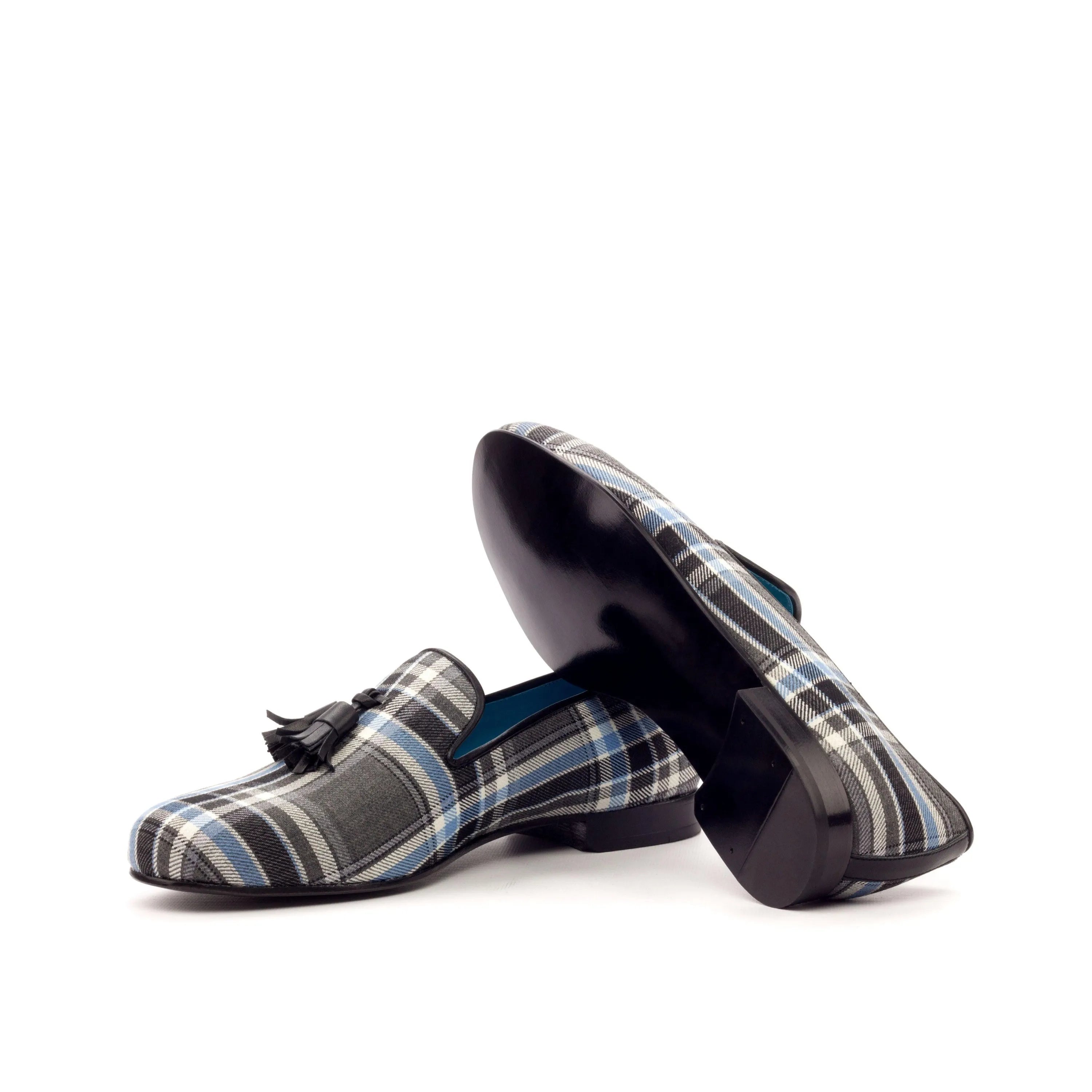 Cruz Wellington Slipon II plaid patterned leather loafers