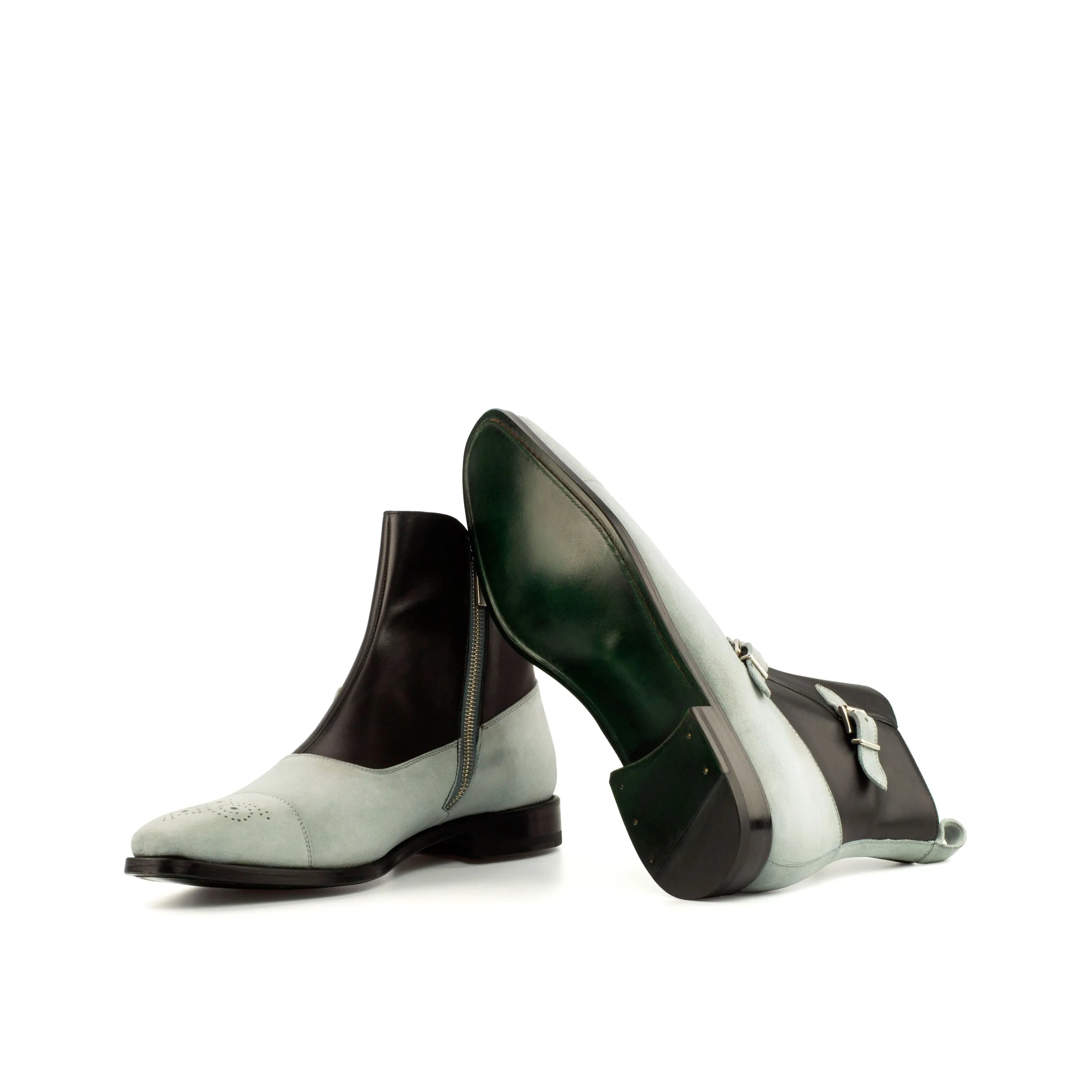 Lima72 Octavian two-tone leather ankle boots back view