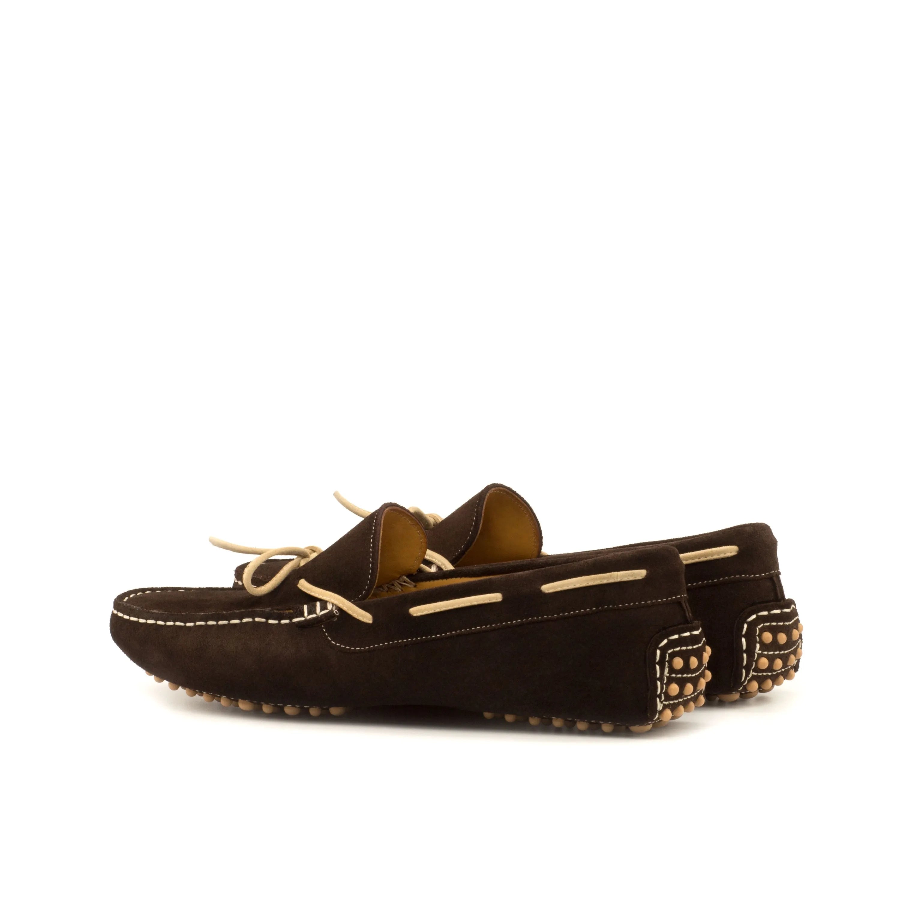 NY Driver brown suede driving loafers, comfortable for cart trips