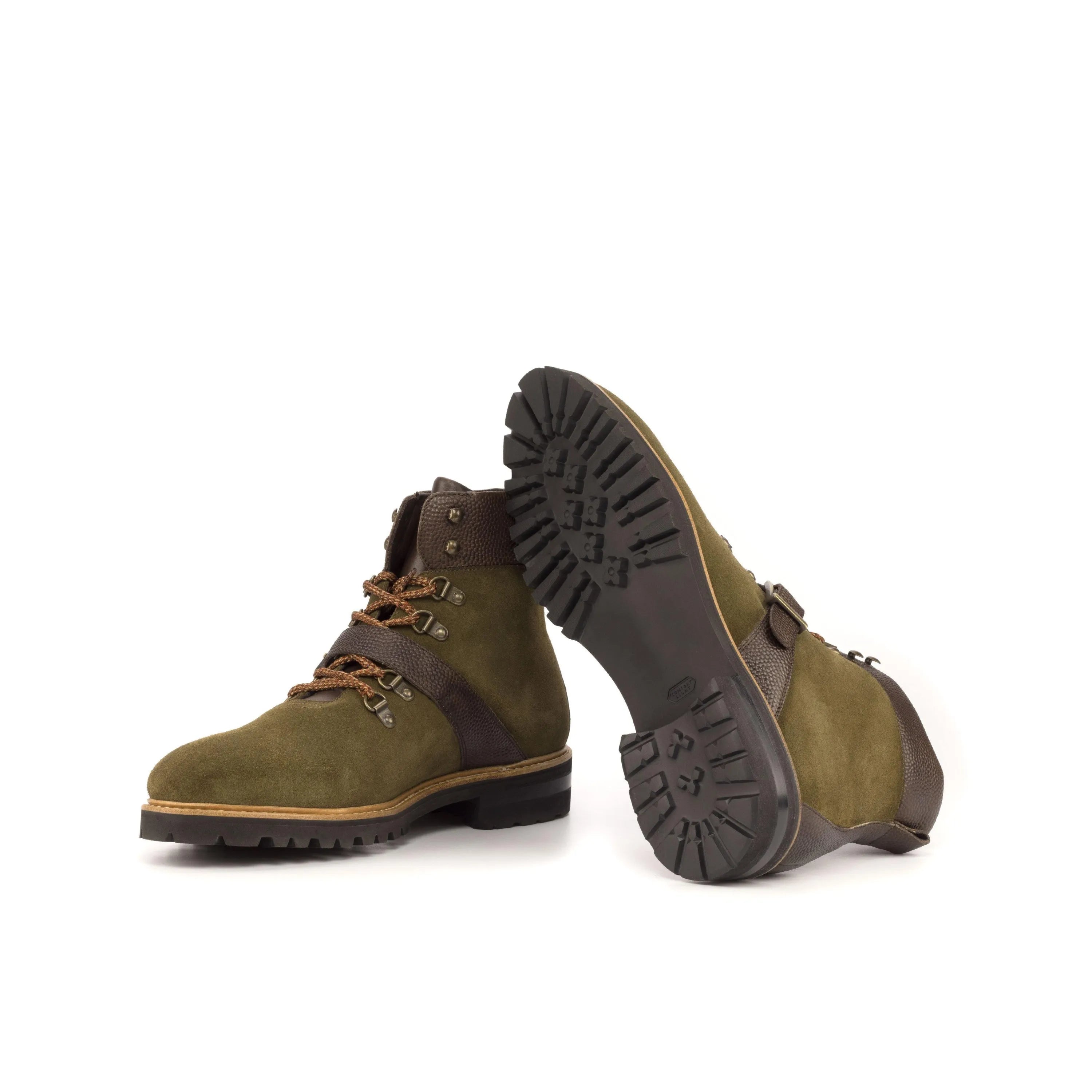Olive green Timas hiking boots product view