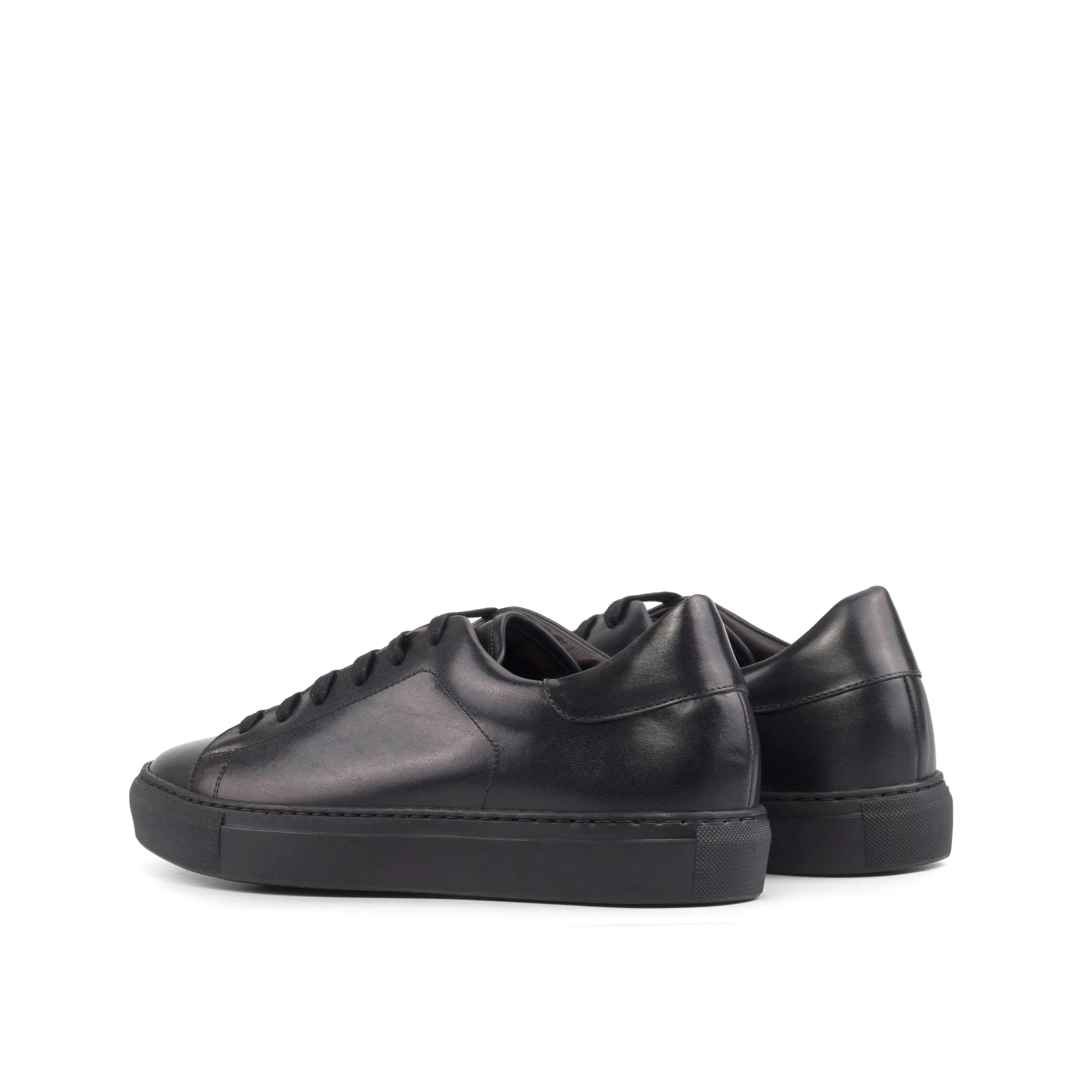 Black Tycoon Trainer Sneaker with cupsole trainer design
